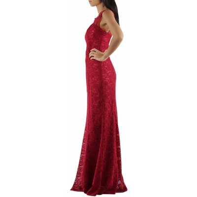 Společenské a plesové šaty krajkové F5067 červené CHARM'S Paris – Zboží Mobilmania