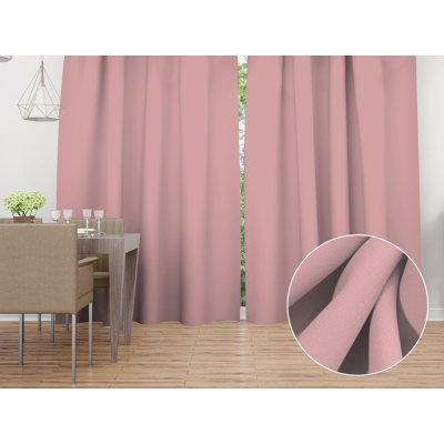 Biante Dekorační závěs Rongo RG-074 Starorůžový 140x150 cm – Hledejceny.cz