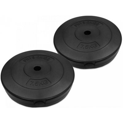 Physionics na činky plast 15 kg 2 x 7,5 kg 27 mm – Hledejceny.cz