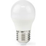 NEDIS LED žárovka E27/ G45/ 4,9 W/ 220 V/ 470 lm/ 2700 K/ teplá bílá/ matná/ 3 kusy – Hledejceny.cz