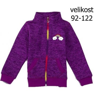 WOLF Dívčí fialová outdoor mikina B2821 – Zboží Dáma