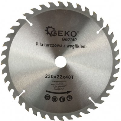 GEKO Pilový kotouč 230mm 40T 22mm 02092 – Zboží Dáma