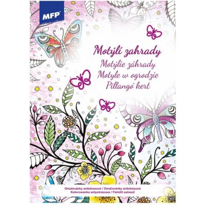 MFP 5301079 Omalovánky antistresové Motýlí zahrady – Zboží Mobilmania