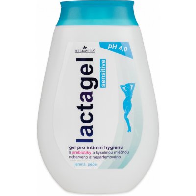 Lactagel Sensitive gel pro intimní hygienu s prebiotiky a kyselinou mléčnou 250 ml – Zbozi.Blesk.cz