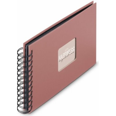 Hama album klasické spirálové FINE ART 24x17 cm, 50 stran, terra, černé listy – Zboží Dáma