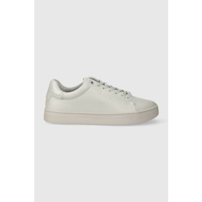 Calvin Klein kožené Clean Cupsole Lace Up HW0HW01863 šedá