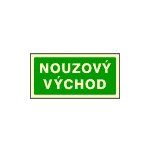 Nouzový východ - text - 20 x 10 cm - plastová fotoluminiscenční – Hledejceny.cz