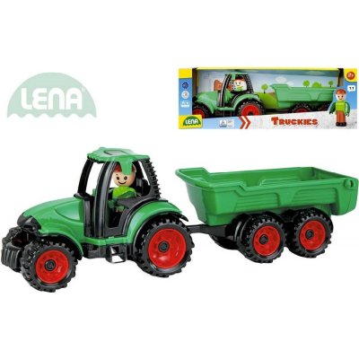 Lena Truckies traktor funkční s vlečkou 32 cm set s panáčkem v krabici 1625 – Zbozi.Blesk.cz