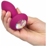 CalExotics Petite Crystal Probe fialový silikonový vibrační anální šperk 9,5 x 3,2 cm – Zboží Dáma