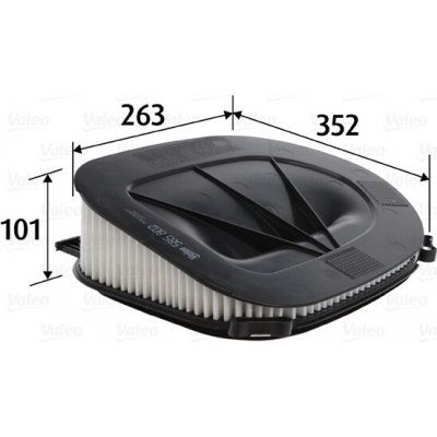 VALEO Vzduchový filtr 585802 – Hledejceny.cz
