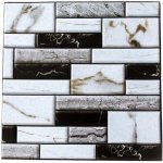 Impol Trade 3D PVC TPWP509 30 x 30 cm šedo-černá 1ks – Sleviste.cz