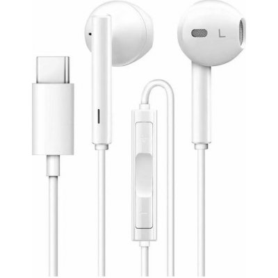 Huawei Original Wire Earphones Type C With Microphone cm33 white – Zboží Živě