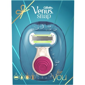 Gillette sada Venus Snap Embrance strojek + gel Sensitive 75 ml dárková sada