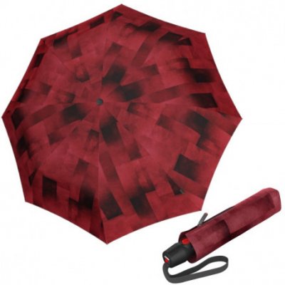 Knirps T.200 clear fire eko elegantní plně automatický deštník červený