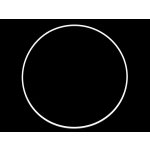 Kovový kruh na lapač snů Ø25 cm Bílý – Zboží Dáma