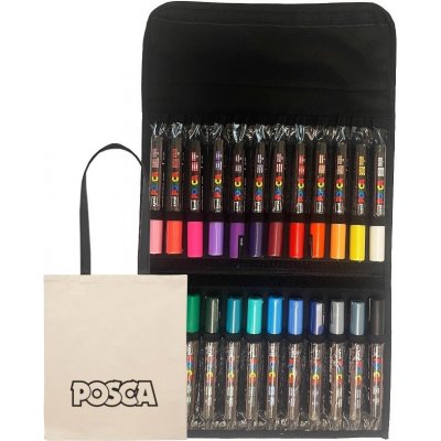 Uni Posca 5M 24ks v pouzdře – Zboží Dáma