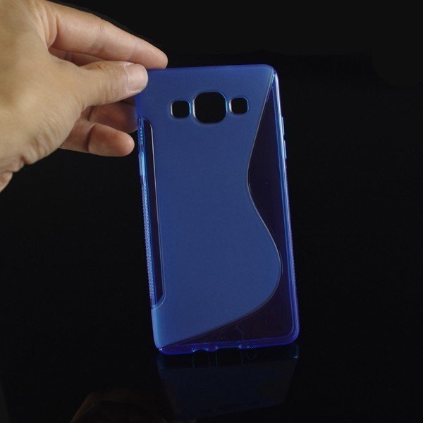 Pouzdro a kryt na mobilní telefon Pouzdro SES Silikonové ochranné S-line Samsung Galaxy A5 A500F - modré