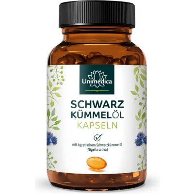 Unimedica olej z černého kmínu 3000 mg, 400 gelových kapslí – Hledejceny.cz