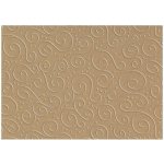 Heyda Kraftový papír embosovaný A4 s reliéfem Milano světle hnědý 220g/m2 1ks – Zboží Dáma