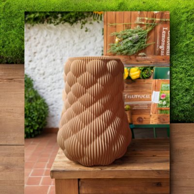 Béžová 3D tištěná váza - Belia – Hledejceny.cz