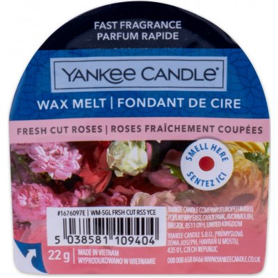 Yankee candle fresh cut roses vonný vosk do aromalampy 22 g – Zboží Dáma Yankee candle fresh cut roses vonný vosk do aromalampy 22 g – Zboží Dáma