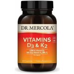Dr. Mercola Vitamín D3 5000 IU K2 180 mcg 30 kapslí – Hledejceny.cz