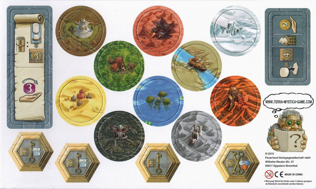 Mindok Terra Mystica Expansion Sheet