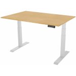 DELSO Výškově nastavitelný stůl PROJUSTER 120 x 80 cm bílá / dub vicenza – Hledejceny.cz