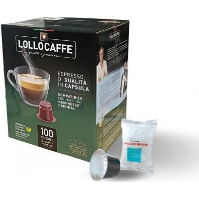 Lollo caffé Kávové kapsle Deca Espresso bezkofeinové do NESPRESSO 100 kusů