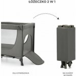 Kinderkraft Cestovní postýlka 2 v 1 Joy 2 tmavě šedá – Zboží Dáma