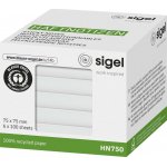 Sigel samolepící poznámka HN750 75 mm x 75 mm bílá 600 listů – Hledejceny.cz