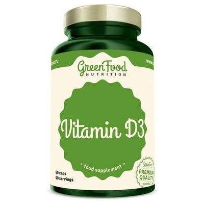 GreenFood Nutrition Vitamin D3 1000 IU 60 kapslí – Hledejceny.cz