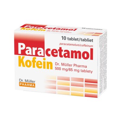 PARACETAMOL/KOFEIN DR. MÜLLER PHARMA POR 500MG/65MG TBL NOB 10 – Hledejceny.cz
