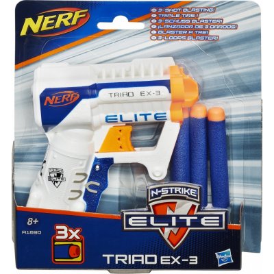 Nerf Elite kapesní pistole s 3 hlavněmi – Hledejceny.cz