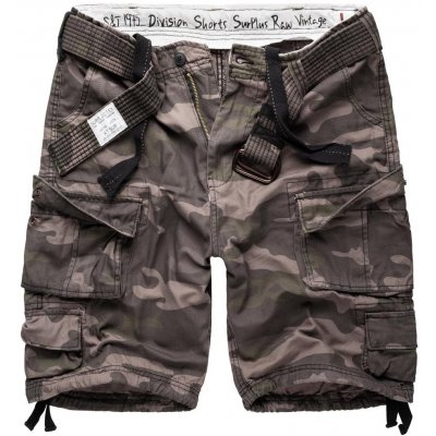 Šortky Surplus Division black camo