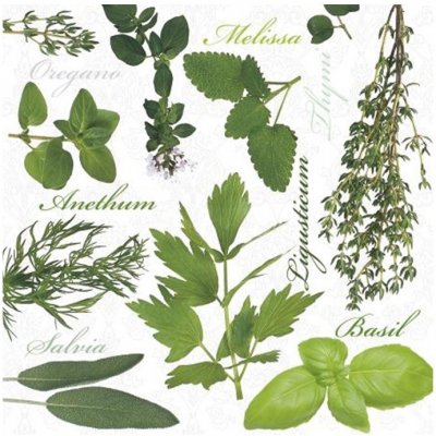 Ubrousky na dekupáž Herbs – Zboží Dáma