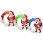 Bauer Decor Akrylátová vánoční ozdoba kulatá Santa Claus americký fotbal Modrá – Hledejceny.cz