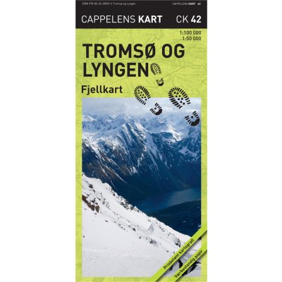 Tromso a Lyngsalpene CK42 - turistická mapa 1:100/1:50 tis.