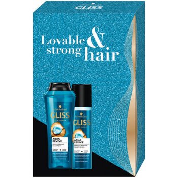 Schwarzkopf Gliss Gliss Aqua Revive šampon 250 ml + kondicionér 200 ml dárková sada