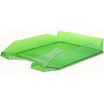 Victoria plastový odkladač transparentní zelený – Sleviste.cz