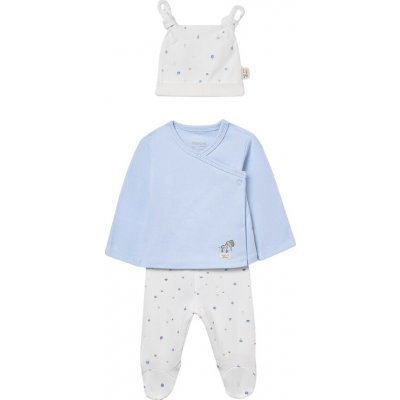 Mayoral dětský set tričko DR polodupačky čepička modrá béžová – Zboží Mobilmania