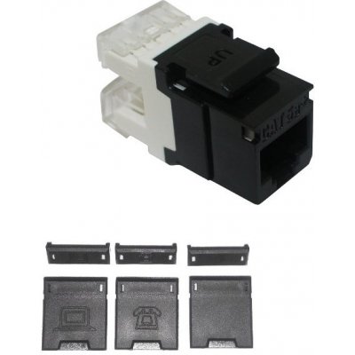 25286501 SXKJ-5E-UTP-BK Zařezávací keystone Solarix CAT5E UTP RJ45 černý – Zboží Mobilmania