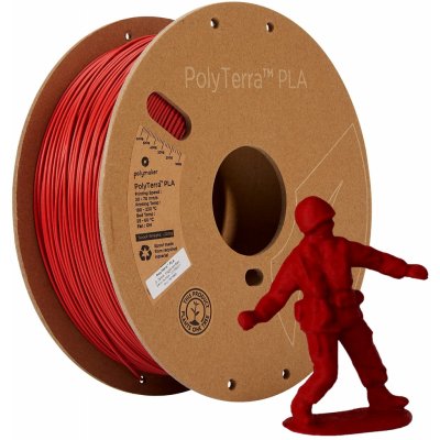 Polymaker PolyTerra PLA Army Red 1,75mm 1kg – Zboží Mobilmania