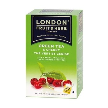 London Herb Zelený čaj s višní 20 x 2 g