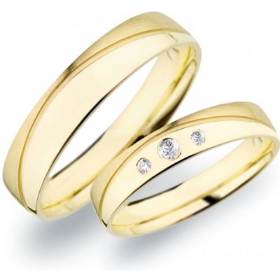 SP-278 Snubní prsteny ze žlutého zlata