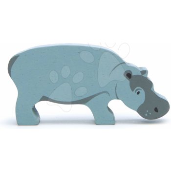 Tender Leaf Toys dřevěný hroch Hippopotamus stojící