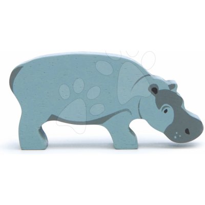 Tender Leaf Toys dřevěný hroch Hippopotamus stojící