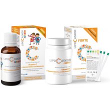 LIPO C ASKOR Junior lipo.Vit.C 110 ml+FORTE 120 kapslí