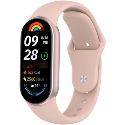 VSECHNONAMOBIL 115543 BUTTERFLY Vyměnitelný řemínek pro Xiaomi Smart Band 10 / 9 / 8 světle růžový – Zboží Živě