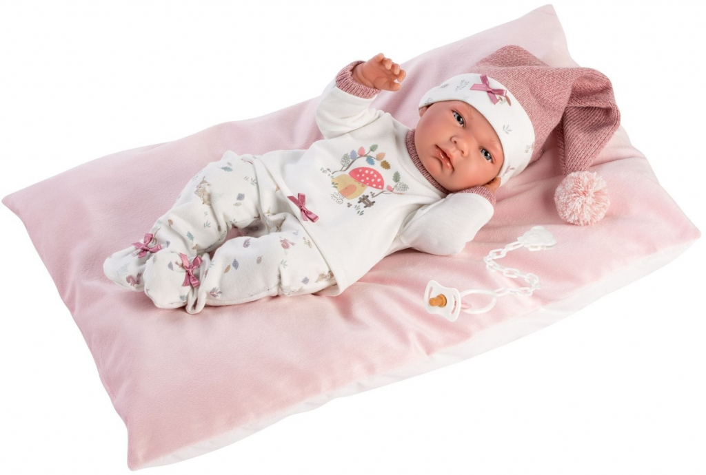 Llorens 73880 NEW BORN HOLČIČKA realistická miminko s celovinylovým tělem 40 cm